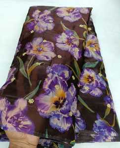 Tela de Seda Suave para Bordado, Calidad Premium, Peso Pesado, Secado Rápido, 85 GSM, 44 Pulgadas de Ancho, Diseño de Boutique - Product Image 6