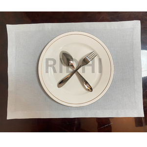 Manteles Individuales de Lino Blanco Puro Ridhi, Ecológicos, Reutilizables, Manteles de Tela Personalizados para Mesa de Comedor, Venta al por Mayor para Hoteles y Bodas - Product Image 6