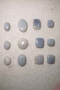 Ópalo gris natural, corte ovalado, cabujón suelto, piedra preciosa de Rajastán, pulido para la fabricación de joyas - Product Image 3