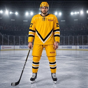 Uniforme de hockey sobre hielo personalizado para equipos deportivos, diseñado para escuelas, universidades, academias deportivas, clubes y equipos de hockey profesionales. - Product Image 1