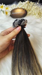 Top Selling 100% Virgin Vietnamese Single Double Drawn Human Hair Extensions High Quality <b>Tape</b> <b>Micro</b> Export All Colors - Product Image 2