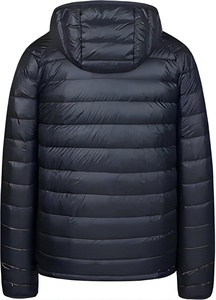 Men's Hooded Puffer <b>Jacket</b> Zipper Closure Windproof Winter Coat Casual Solid Color Polyester Regular Fit 2026 - Product Image 6