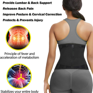 Waist <b>Trainer</b> Belt Premium Sweat Waist <b>Trainer</b> Belt Adjustable Compression Support for Fitness Workout OEM Bulk Supply - Product Image 5