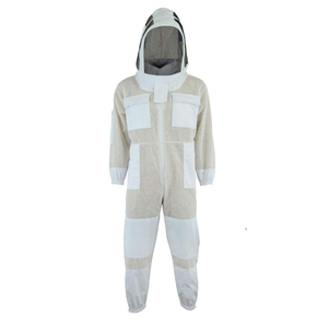 New Arrival 2026 Professional Full Body Beekeeping <b>Suit</b> 3-Layer Mesh Ventilated with Fencing Veil Gloves 8 Pockets Double Zipper - Product Image 2