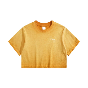 T-shirts pour hommes de qualité supérieure, col rond épais, t-shirts personnalisés à coupe courte pour hommes, t-shirt court - Product Image 1