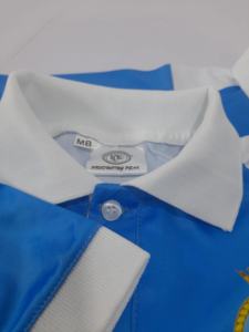 Polo personnalisé pour homme bleu royal |   Vêtements de sport d'équipe avec panneaux contrastés blancs |   T-shirt de golf décontracté à manches courtes, vente en gros de vêtements - Product Image 5