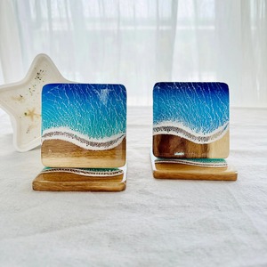 NEHA ENTERPRISES Handmade Wood Resin <b>Coaster</b> Set Luxury Epoxy River <b>Drink</b> <b>Coasters</b> for Home Decor and Dining Table - Product Image 2