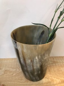 Porte-plantes artisanal en corne, artisanat naturel, récipient rustique pour la décoration de la maison - Product Image 3