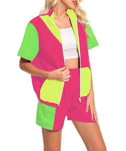 Traje Cortavientos de Alta Calidad para Mujer, Nuevo Diseño, Conjunto de 2 Piezas, Transpirable, con Capucha y Cuello Ajustable - Product Image 2