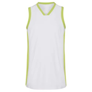 Camiseta de Baloncesto Reversible Personalizable, Talla Grande, Transpirable, de Secado Rápido, Corte Ajustado para Hombre, Sin Mangas, 100% Poliéster, Ropa Deportiva - Product Image 1