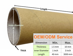 Manufacturers Direct Sales Minimalist Kraft <b>Paper</b> Tube Premium Quality Eco-Friendly <b>Biodegradable</b> Recyclable Customized - Product Image 2