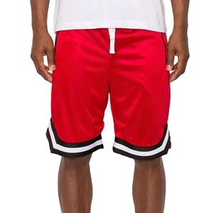 Pantalones Cortos de Baloncesto Personalizados para Hombre, Antiarrugas, Transpirables, de Secado Rápido, Ecológicos, de Lona Sólida, con Cierre de Cordón, OEM - Product Image 1