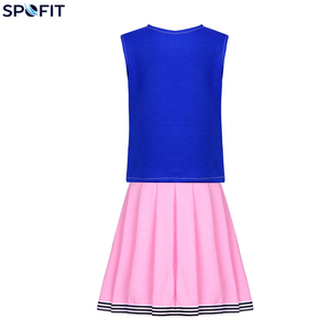 Uniformes de Animadoras al por Mayor para Mujer, Tallas Grandes, con Logotipo Personalizado, 100% Poliéster, Diseño Sublimado, Spandex - Product Image 2