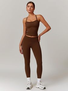 Ensemble de sport pour femme : Legging de compression taille haute sculptant et brassière de sport dos nageur à maintien, séchage rapide, pour la course et l'entraînement - Product Image 4