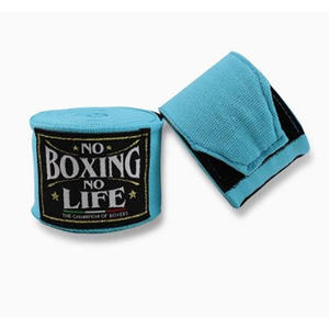 Bandes de boxe bleues de qualité supérieure, sans couture, en coton durable et élastique, pour l'entraînement en salle de sport, soutien du poignet pour adultes. - Product Image 2