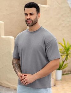 Camiseta Oversize de Corte Holgado para Hombre, Algodón Grueso, Hombros Caídos, Estilo Casual, Fabricante de Ropa Personalizada - Product Image 3