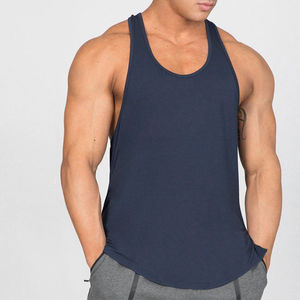 Best Selling Summer Sports Cotton Breathable Tank Tops for <b>Men</b> Wholesale Workout Fitness Clothing plus size for <b>men</b> - Product Image 4