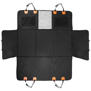 Funda Impermeable para Asiento Trasero de Coche para Perros, Tela Oxford 600D, Protector para Mascotas con Cierre, Ventana de Malla, Bolsas de Almacenamiento y Solapas Deslizantes - Product Image 3