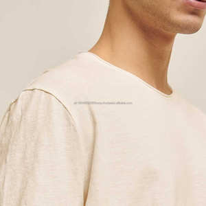 T-shirts pour hommes 100% coton, jersey respirant et lourd, design uni, fabriqué à partir de tissu peigné et de fibres de bambou - Product Image 5