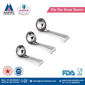 Stainless Steel Chrome Finish Mirror Polished Eco-Friendly Food Contact Safe Modern Wedding Multi-functional <b>Dip</b> Soup Gravy - Product Image 2