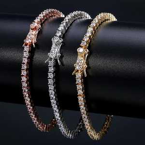 Pulsera de tenis con moissanita de corte brillante redondo de 2 mm a 6 mm para unisex, plata de ley 925, joyería fina, regalo de boda para pareja - Product Image 4