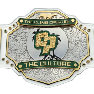 เข็มขัดแชมป์ 805 Strong Championship - เข็มขัดกีฬาสีขาวแบบปรับแต่งได้พร้อมรายละเอียดสีทอง - รางวัลสะสมระดับพรีเมียม - Product Image 2