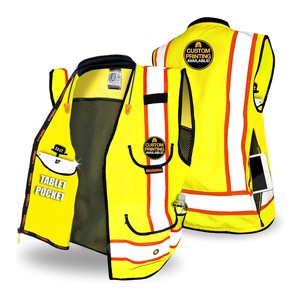Premium Reflective Safety Vest Durable <b>Construction</b> Workwear <b>Uniforms</b> Safety Vest Manufacturer Wholesale Supply - Product Image 6
