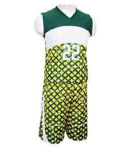 Ensembles de vêtements de basket-ball personnalisés en gros short en jersey réversible respirant par sublimation dernière conception antibactérien à séchage rapide - Product Image 1
