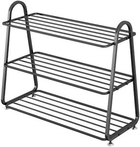 Zapatero Metálico de 3 Niveles, Organizador de Almacenamiento de Hierro Forjado, Estante de Gran Capacidad, Zapatero de Hierro Forjado Multifuncional - Product Image 4
