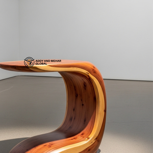 โต๊ะข้างทรงตัวซีไม้เนื้อแข็งทันสมัย โต๊ะออตโตมันและโต๊ะวางของทำมือสุดหรูสำหรับห้องนั่งเล่น โซฟา ห้องนอน สำนักงาน - Product Image 2