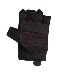 Guantes de levantamiento de pesas con calefacción y acolchado, guantes de gimnasio transpirables y antideslizantes (negros) - Product Image 3
