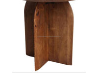 Table basse moderne en bois de manguier massif pour salon, design minimaliste, fabriquée au Rajasthan
