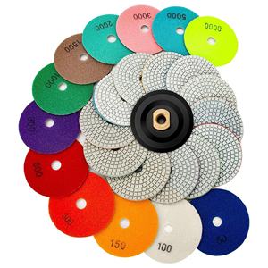 قرص تلميع ألماس جاف سميك 3 كفاءة عالية ، قرص تلميع أرضيات مرن ، OEM قابل للتخصيص - Product Image 6