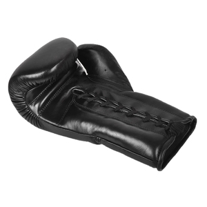 Guantes de Boxeo de Cuero Negro Personalizados, Guantes de Boxeo Profesionales Personalizados, Guantes de Boxeo Económicos para Combate, Diseño Personalizado - Product Image 2