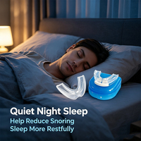 Protège-dents anti-ronflement double en EVA, norme US/UE, classe I, pour adulte, pour un bon sommeil à domicile, vente en gros