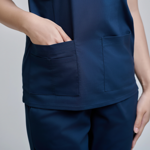 Polyester/Rayon Woven Fabric Needle Detection Seamless Fusing FMF Vietnamese-Origin Unisex Medical <b>Scrub</b> <b>Set</b> - Product Image 4