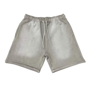 Shorts en molleton 100 % coton pour hommes, doux, respirants, pour la course et la détente, streetwear d'été, personnalisables, vente en gros OEM - Product Image 4