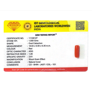 Lot de pierres précieuses synthétiques en corail rouge ovale de haute qualité, 7,75 ct, pour la fabrication de bijoux - Product Image 4