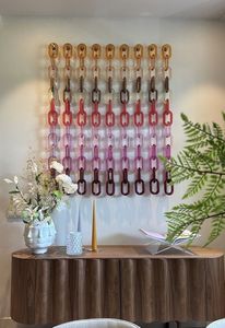 Cadenas de resina, decoración de pared de resina, arte en resina, decoración de lujo con cadenas de resina - Product Image 4