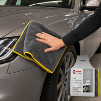 Serviette de séchage auto en microfibre douce Getsun, chiffon de nettoyage absorbant, pelucheux, sans rayures, pour le lavage et le detailing des surfaces automobiles