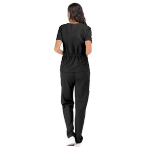 Wholesale Stylish Unisex Custom Eco-Friendly Lightweight Canvas Fabric Hospital Nursing <b>Scrub</b> Sets Women's Short Sleeve Uniforms - Product Image 2