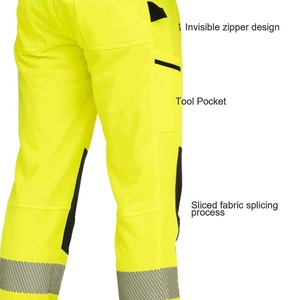 OEM Services Wholesale Custom Logo <b>Work</b> <b>Pants</b> Multi Pockets Reflective Hi Vis Safety Men's <b>Work</b> <b>Pants</b> - Product Image 6