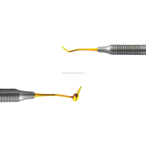 Instrumento Dental de Composite con Punta de Oro, Mango de Titanio Moleteado, Herramienta Restauradora Manual Ergonómica, Equipo Quirúrgico Clase I - Product Image 6