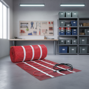 Tapis chauffant industriel pour sols en béton/carrelage, largeur 0,5 m, diamètre du câble 4-5,0 mm, résistant à l'eau - Product Image 1