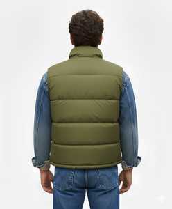 Blouson Bomber d'Hiver pour Homme, Couleur Bordeaux, Coupe Slim, Tissu en Toile Rempli de Polyester, Coupe-Vent, Vêtement d'Extérieur - Product Image 6