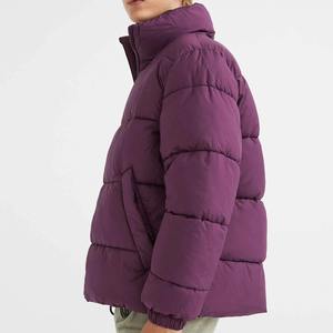 <b>Men's</b> Custom Hooded Oversized Warm Winter Puffer <b>Jacket</b> with Front Logo Eco-Friendly Breathable <b>Canvas</b> Bubble Padded - Product Image 4