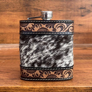 กระติกน้ำหนังวัวมีเครื่องมือพิเศษแบบพิเศษที่เก็บสะโพกแบบพกพา - Product Image 2