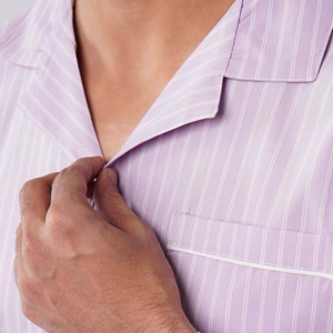 Wholesale OEM Factory Custom Spring Sleepwear Men Sexy <b>Thermal</b> Casual Solid Pajama Shirts <b>Pants</b> 100% Cotton Breathable - Product Image 3