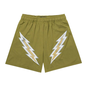 Shorts de sport pour homme de qualité supérieure, personnalisés, double tissu avec poche intérieure, 2 en 1, élastiques - Product Image 2