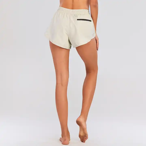 Shorts de Cintura Media con Cordón y Bolsillos para Mujer, Transpirables, de Punto, de Algodón y Elastano, Casuales, Deportivos, de Verano - Product Image 3